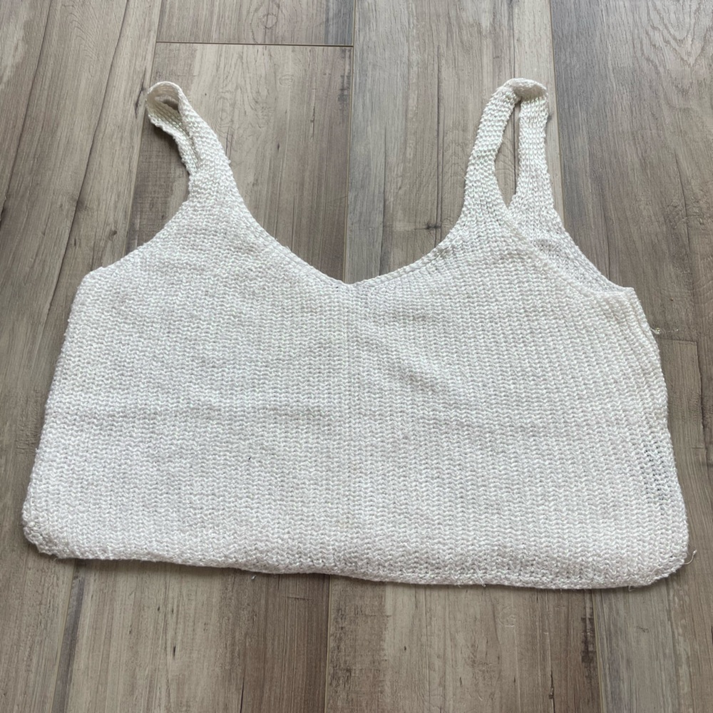 American Apparel Knit Loose Cropped Tank Top